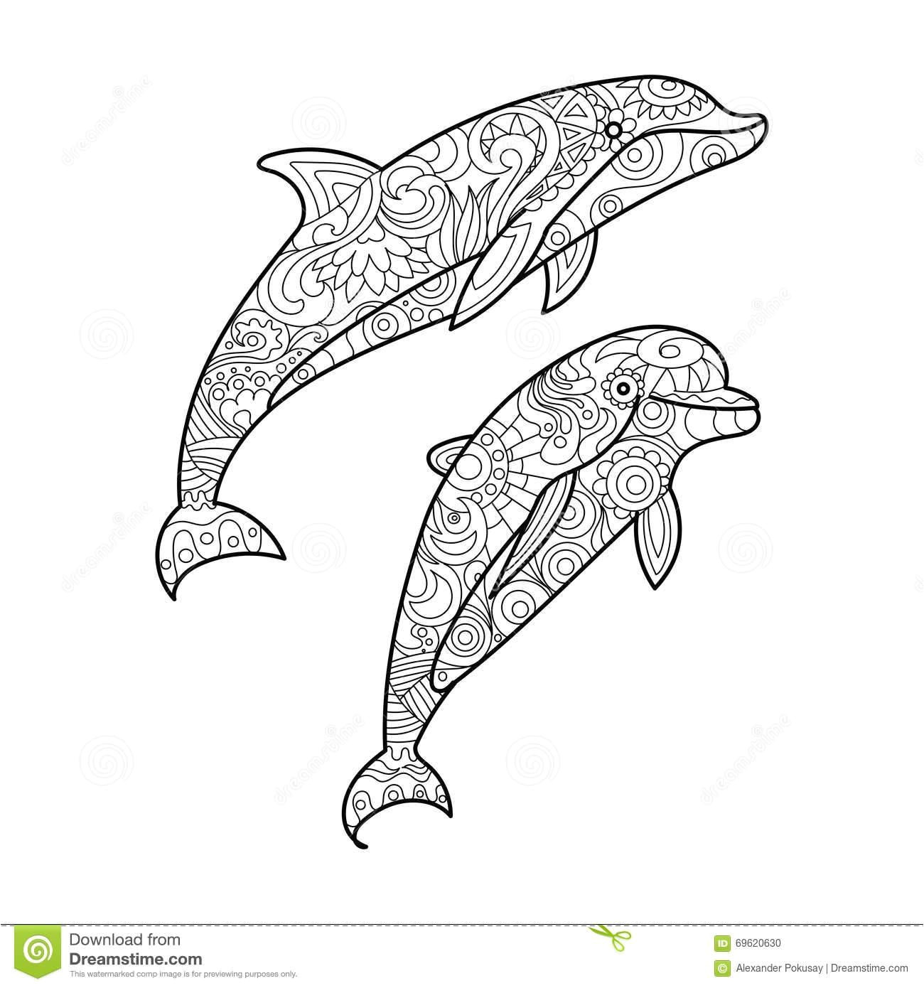 Coloriage De Dauphin Mandala Imprimer Mandala Animaux Dessin A Imprimer Gratuit