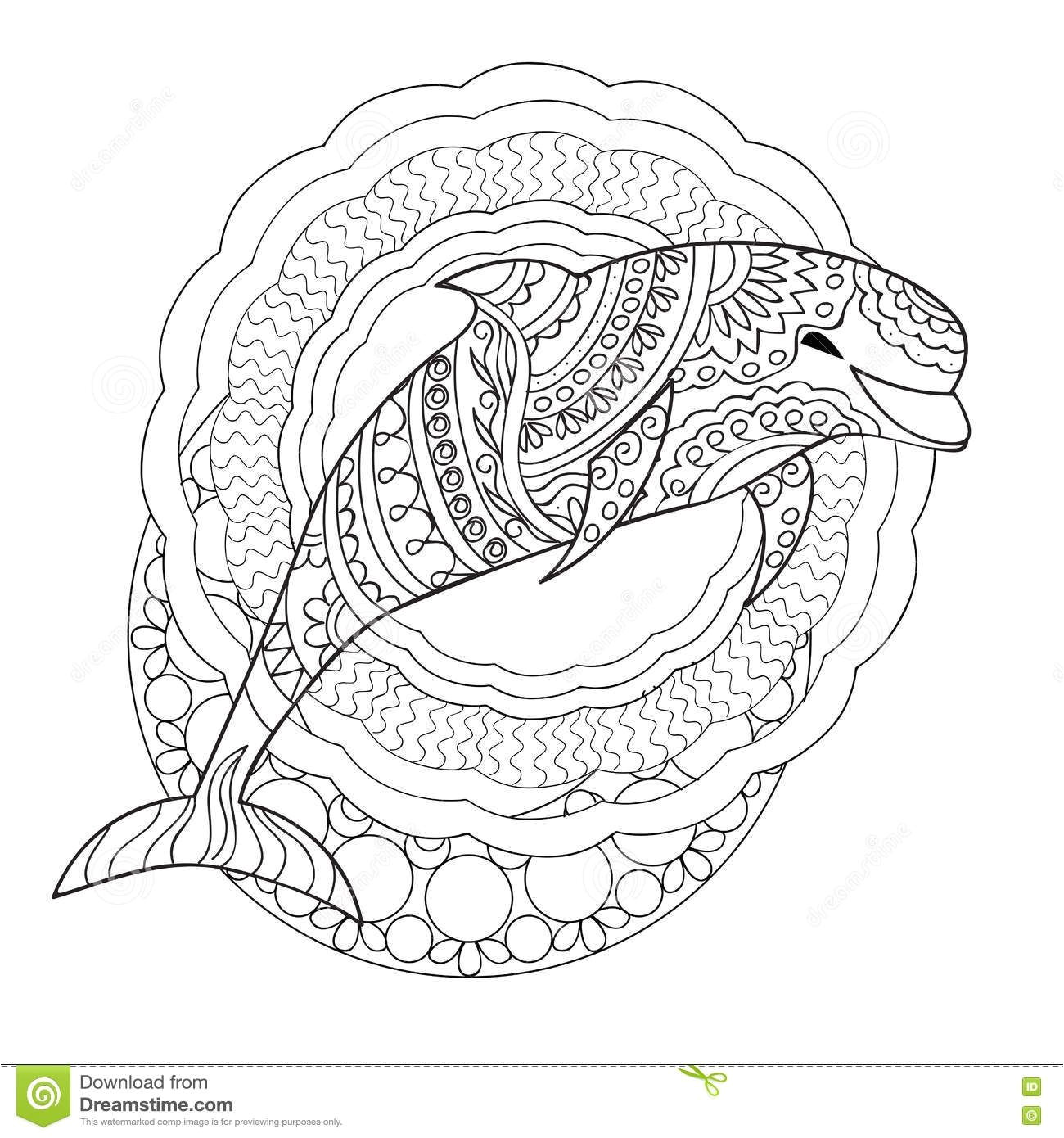 Coloriage De Dauphin Mandala Imprimer Mandala Animaux Dessin A Imprimer Gratuit
