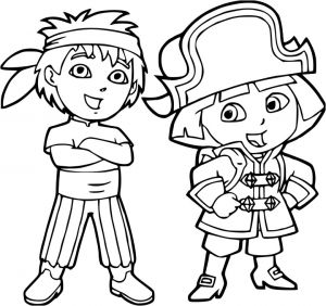 Coloriage De Diego A Imprimer Coloriage Diego Et Dora à Imprimer Sur Coloriages Fo
