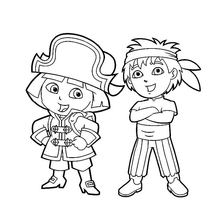 Coloriage De Diego à Imprimer Jeux De Coloriage Pour Fille Gratuit Az Coloriage