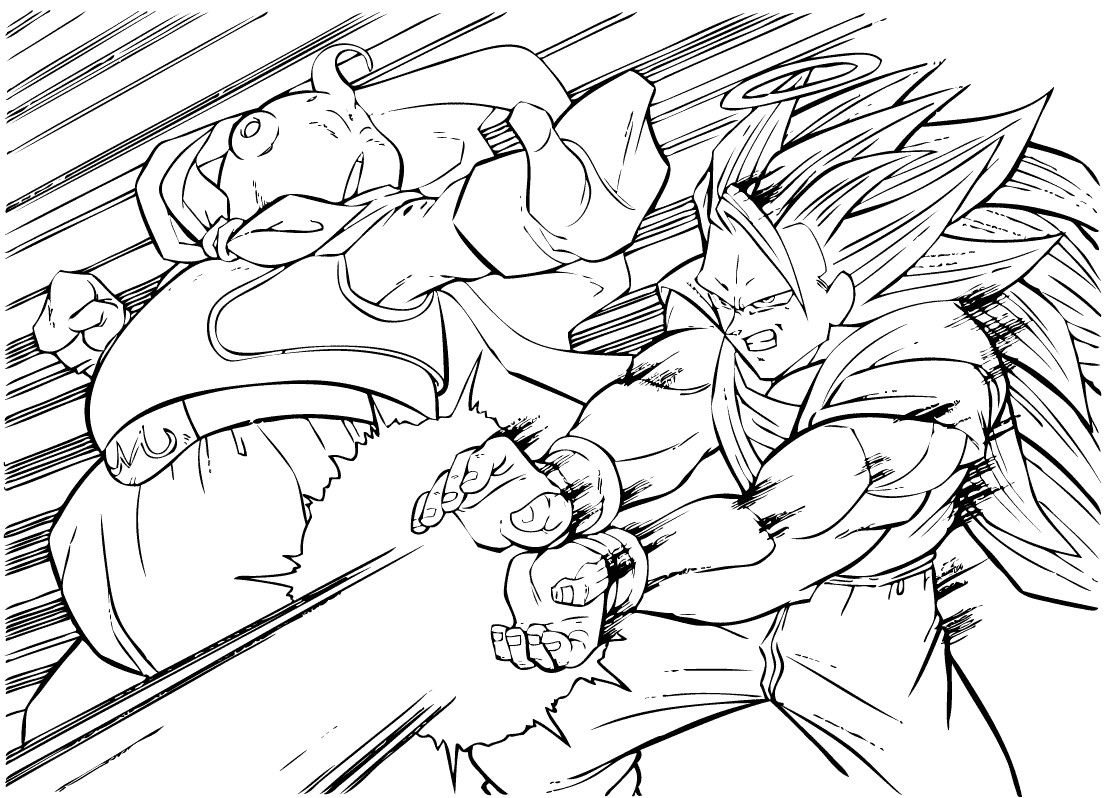 Coloriage De Dragon Ball Gt Dragon Ball Z Coloring Pages