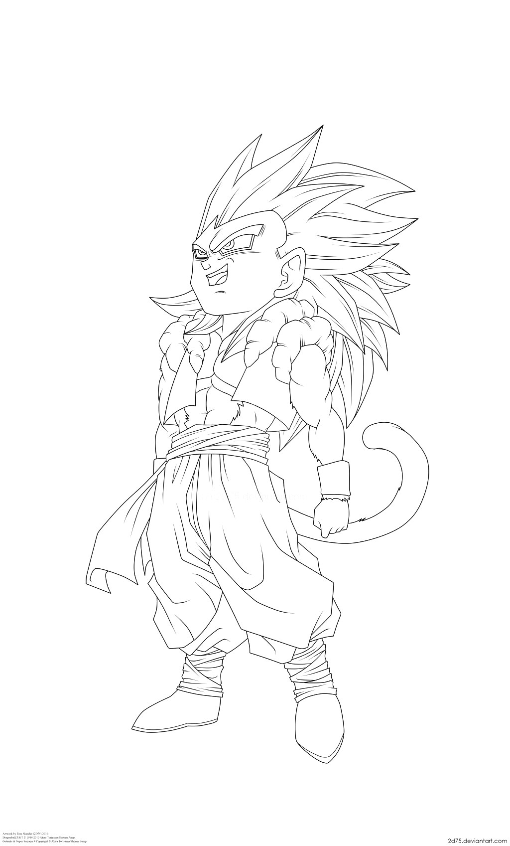 Coloriage De Dragon Ball Gt Facile Dragon Ball Broly Super Sayian Legendaire Coloriage
