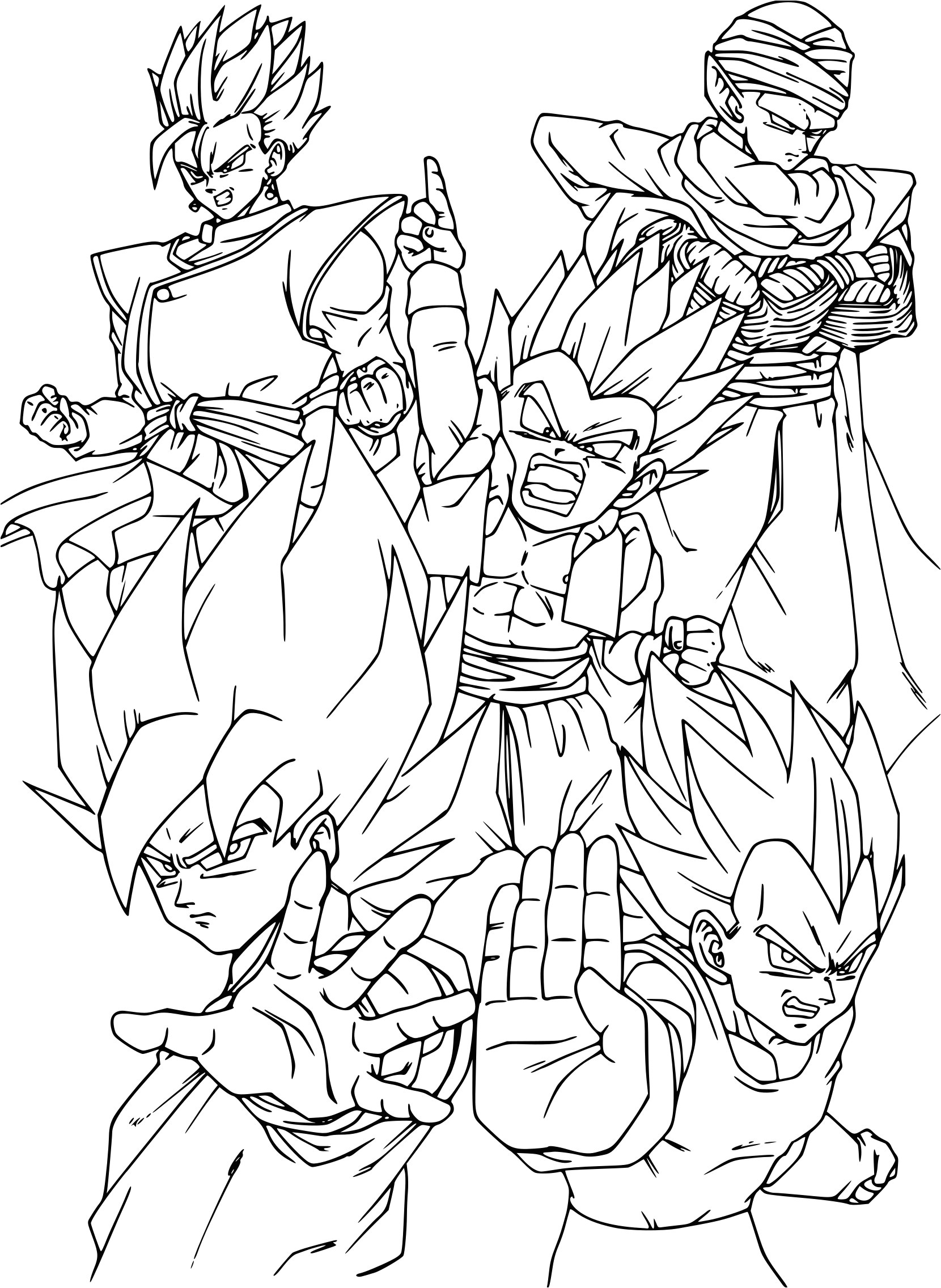 Coloriage De Dragon Ball Gt Unique Coloriage A Imprimer Dragon Ball Z Sangohan
