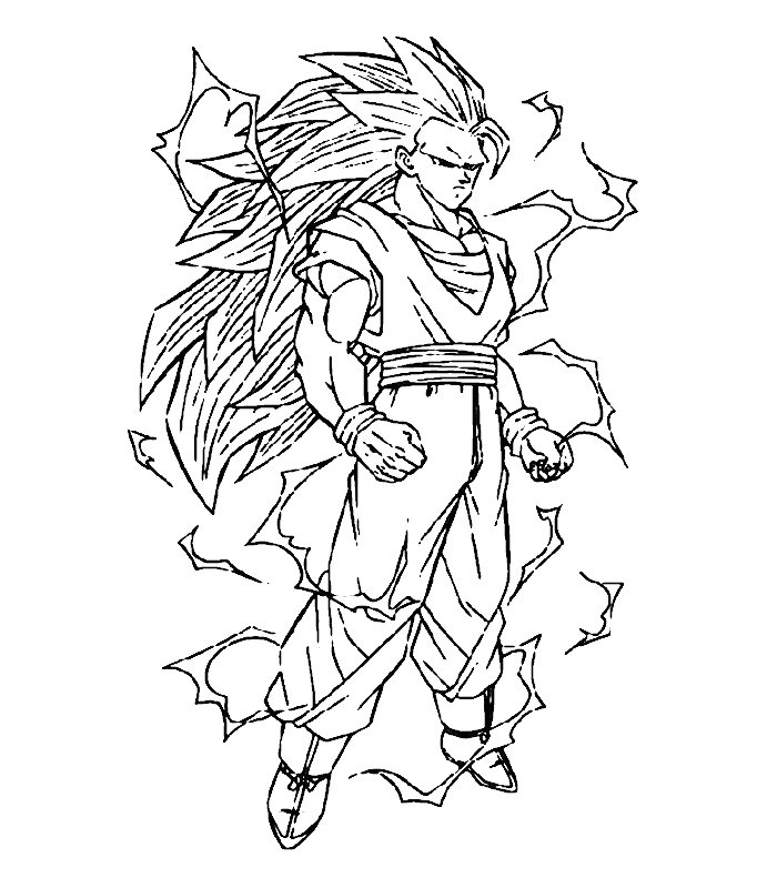 Coloriage De Dragon Ball Z Kai Dibujos Para Pintar De Goku Dragon Ball Kai Dragón