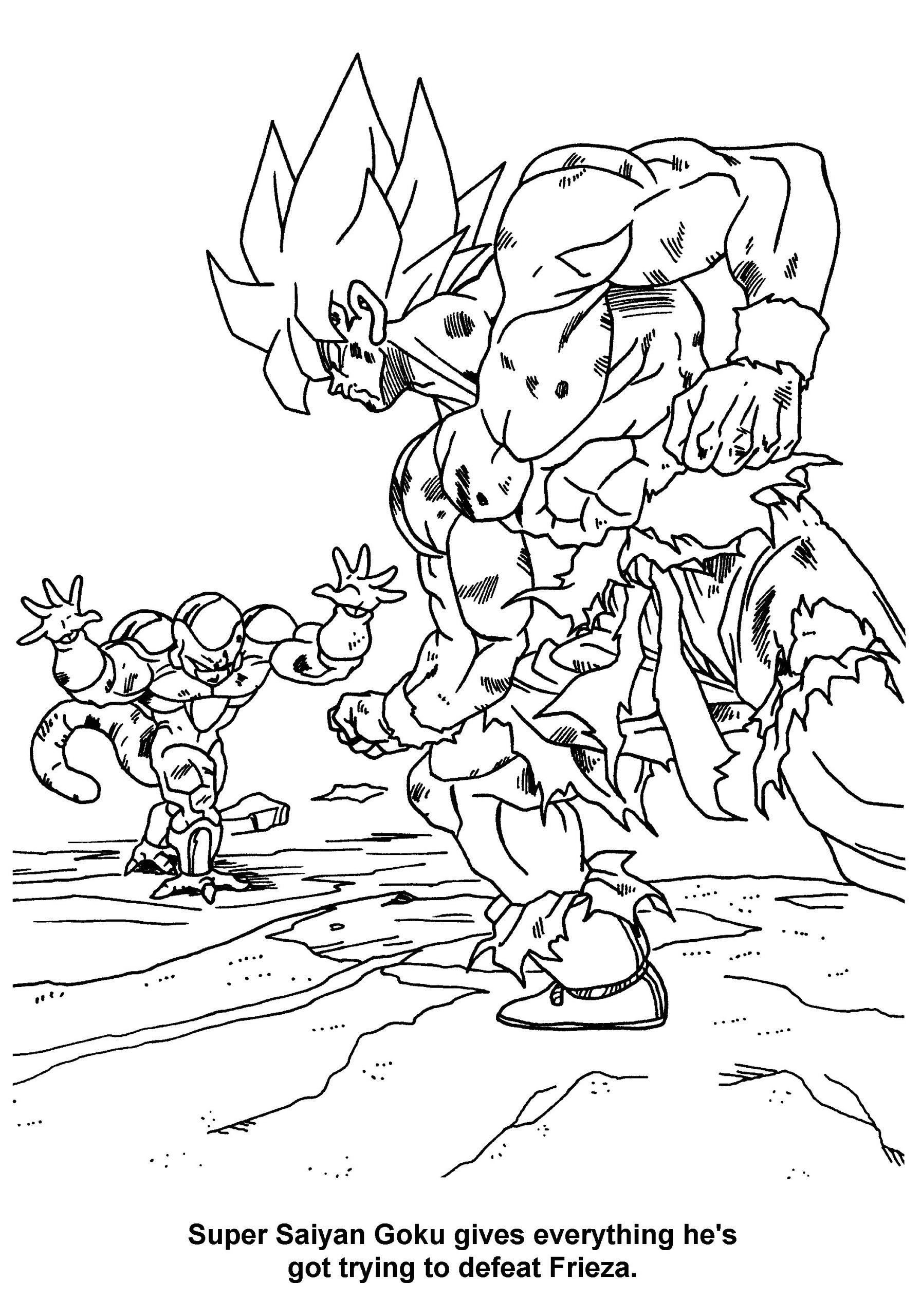 Coloriage De Dragon Ball Z Kai Dragon Ball Z Kai Ausmalbilder Deloringpagesia