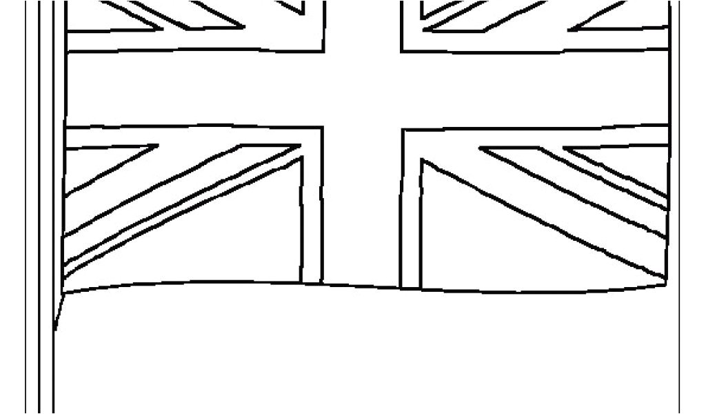 Coloriage De Drapeau De Pays Image Drapeau Anglais   Imprimer