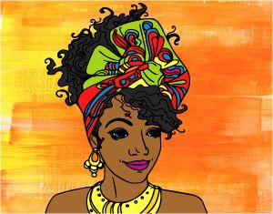 Coloriage De Femme Africaine Dessin De Femme Africaine Colorie Par Marhone Le 01 De