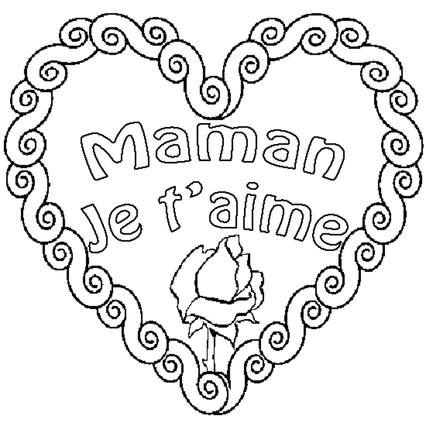 Coloriage De Fete Des Maman A Imprimer Gratuit Luxe Coloriage Bonne Fete Maman A Imprimer