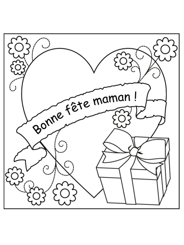 Coloriage De Fete Des Maman A Imprimer Gratuit Poeme Et Dessin Fete Des Meres