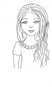 Coloriage De Fille à Imprimer Meilleur De Coloriage De Fille A Colorier