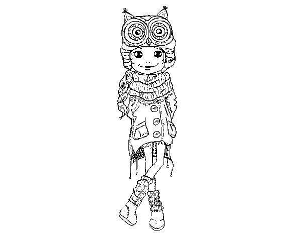 Coloriage De Fille De Mode Coloriage De Fille De Mode Hiver Pour Colorier Coloritou
