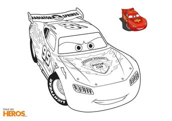 Coloriage De Flash Mcqueen à Imprimer Coloriage Cars Flash Mc Queen