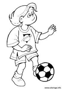 Coloriage De Foot Imprimer Coloriage Footballeur Foot Enfant Dessin