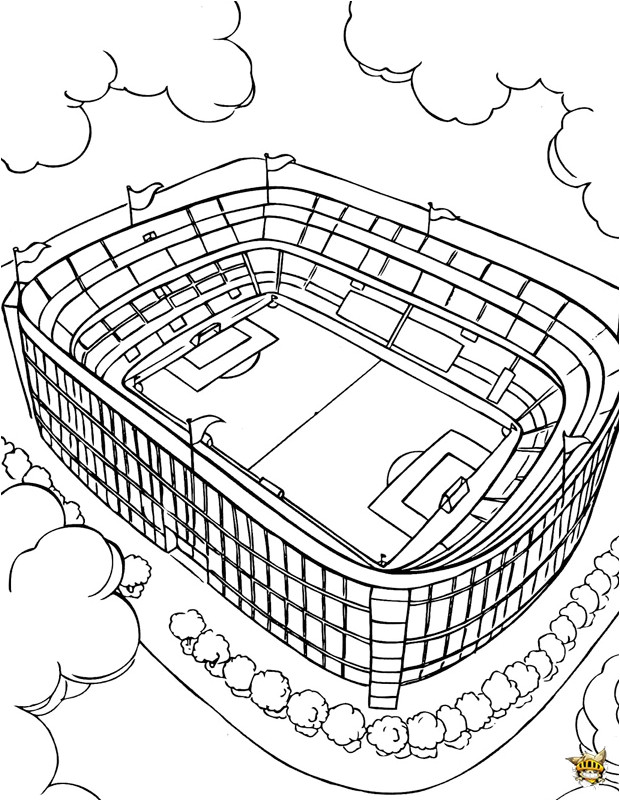 Coloriage De Foot Psg A Imprimer Dessin Stade De Football