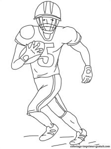 Coloriage De Football Américain Coloriage De Football Américain A Colorier
