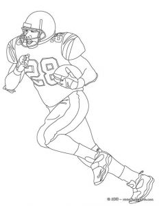 Coloriage De Football Américain Coloriage Football Americain Joueur De Football Americain