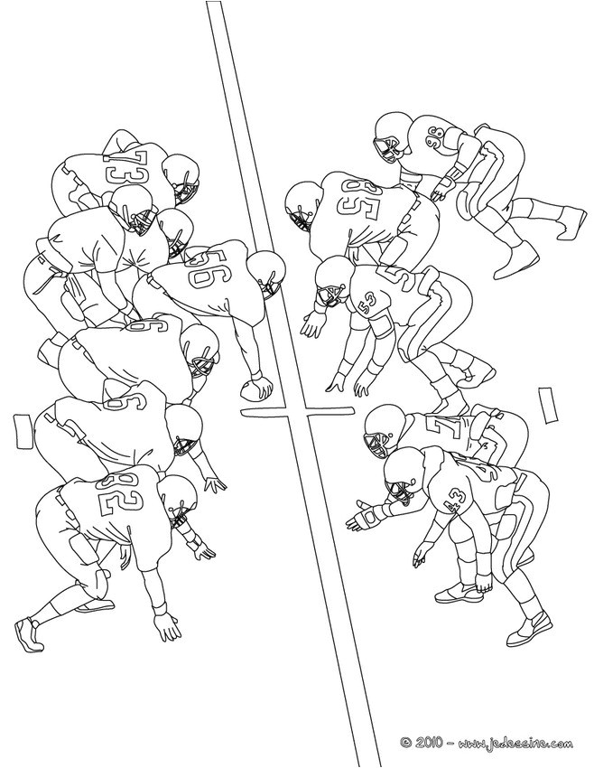 Coloriage De Football Américain Coloriages Football Americain à Colorier Fr Hellokids