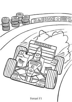 Coloriage De formule 1 A Imprimer Coloriage Gar§ons