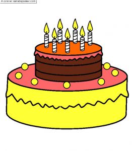 Coloriage De Gateau D Anniversaire 7 Ans Dessin Colorié G¢teau D Anniversaire 7 Ans Par Trolls