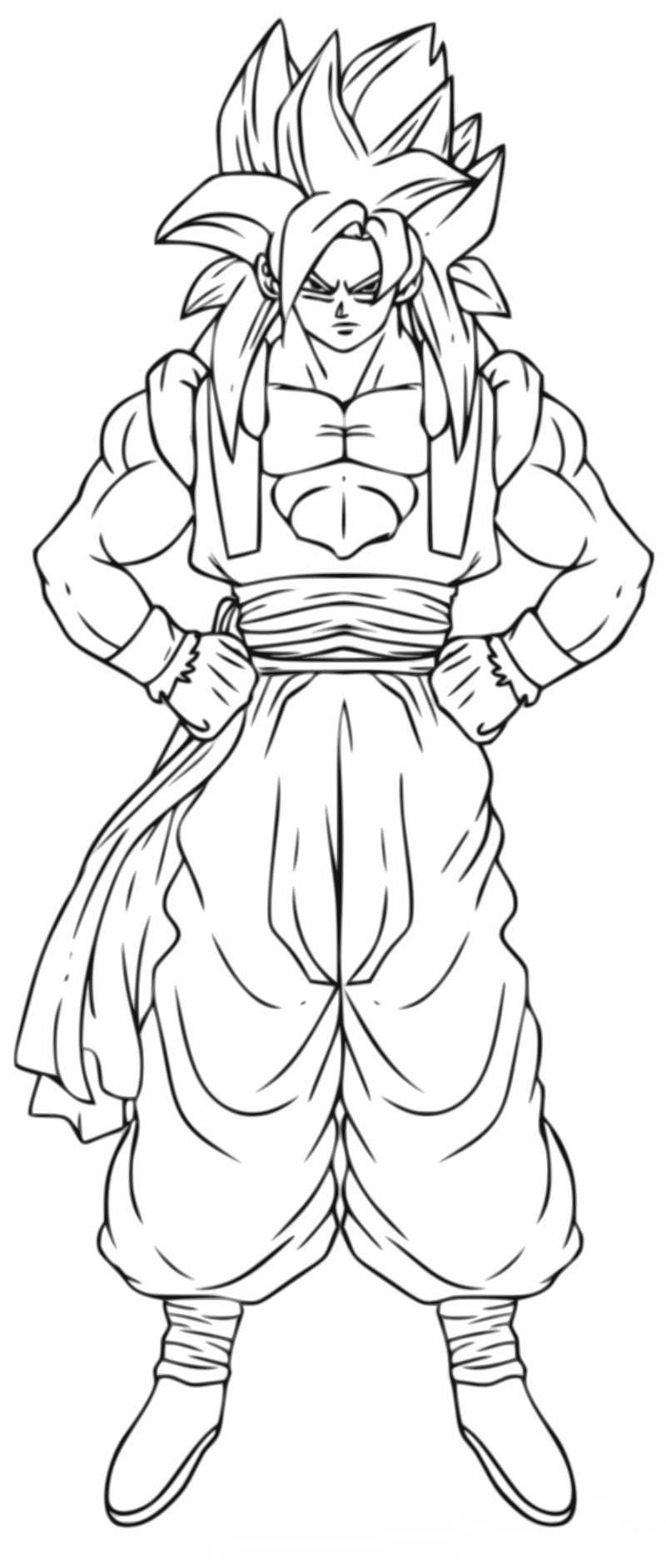 Coloriage De Gogeta A Imprimer Coloriage Go A Dragon Ball Z à Imprimer Et Colorier