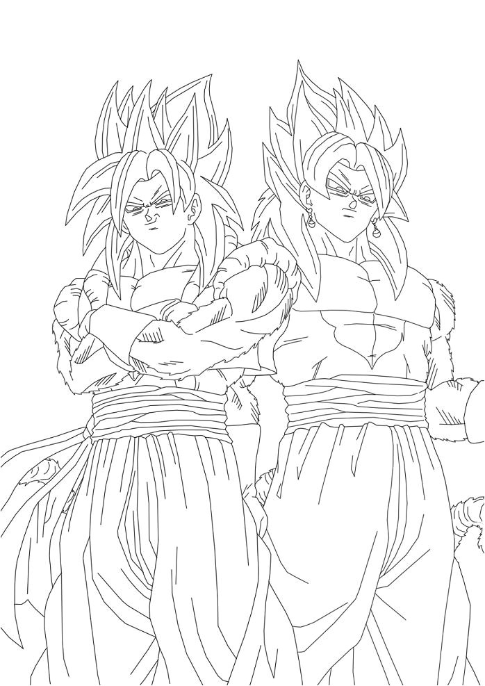 Coloriage De Gogeta A Imprimer Coloriages à Imprimer Ve A Numéro