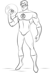 Coloriage De Green Lantern Coloriage Green Lantern
