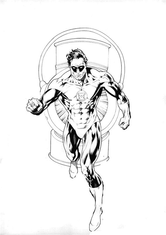 Coloriage De Green Lantern Lanterne Verte 15 Super Héros – Coloriages à Imprimer