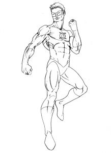 Coloriage De Green Lantern Lanterne Verte 7 Super Héros – Coloriages à Imprimer