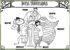 Coloriage De Hotel Transylvania 60 Meilleures Images Du Tableau Coloriage H´tel Transivania