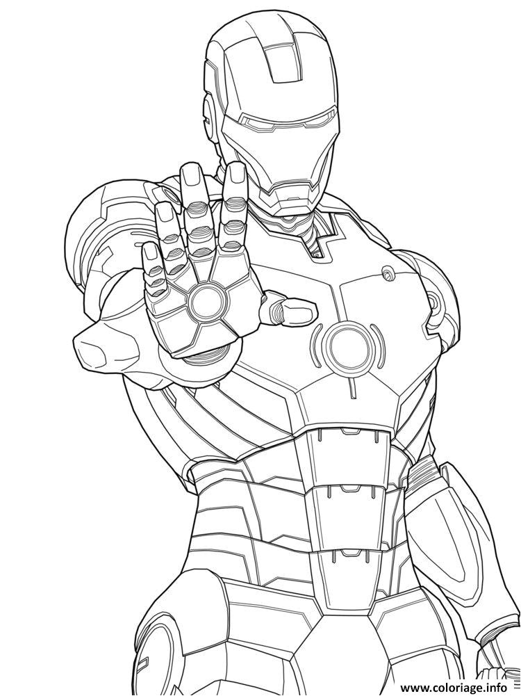 Coloriage De Iron Man 3 Coloriage Iron Man 3 Marvel Mode Defense Dessin
