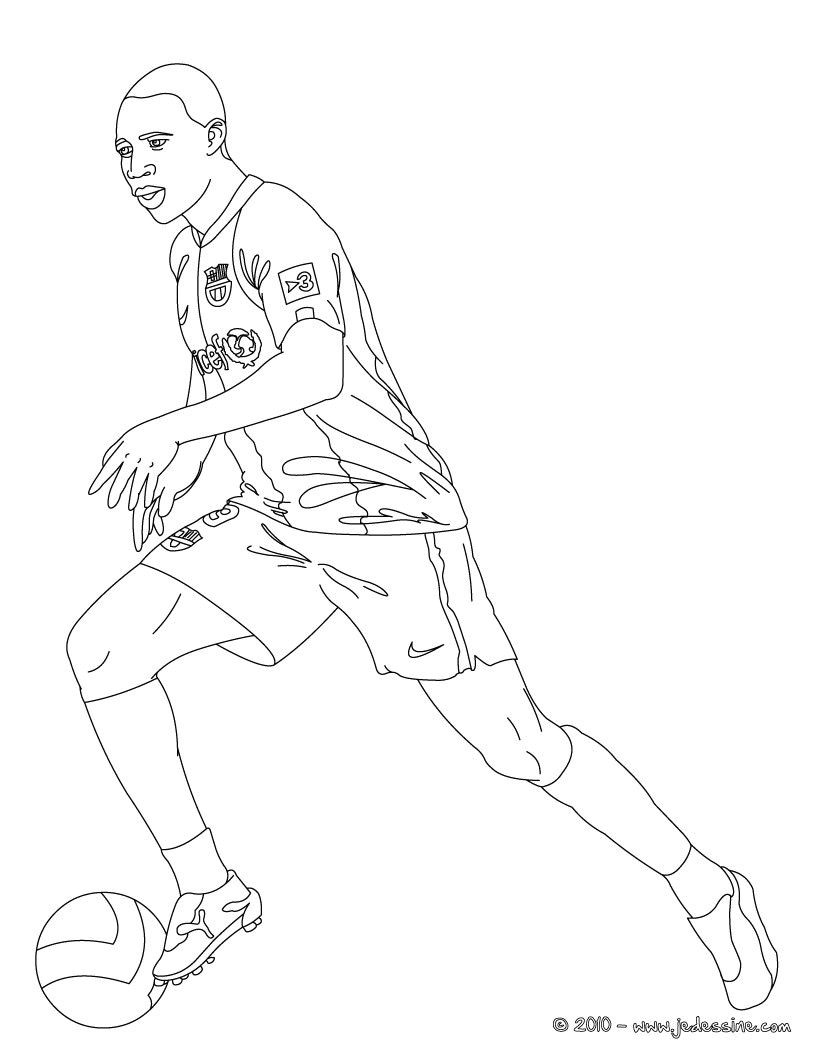 Coloriage De Joueur De Foot Coloriage Du Joueur De Foot Samuel Eto O À Imprimer