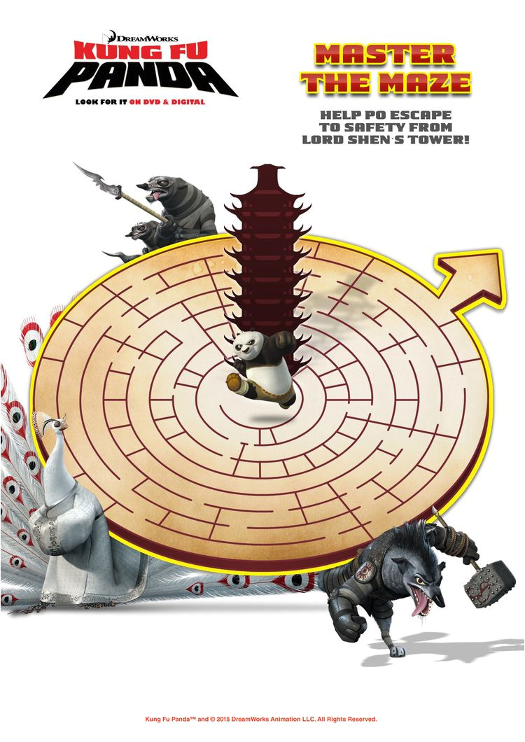Coloriage De Kung Fu Panda 2 Kung Fu Panda 1 and 2 Dvd Printable Activity Sheets