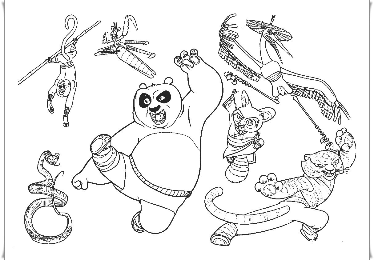 Coloriage De Kung Fu Panda 2 Kung Fu Panda Ausmalbilder Einzigartig 50 Frisch Kung Fu