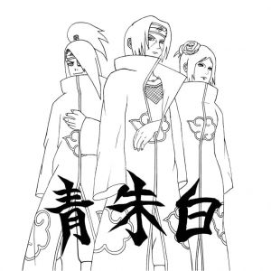 Coloriage De L Akatsuki Coloriage A Imprimer Naruto Shippuden Les Akatsuki Gratuit