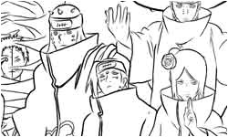 Coloriage De L Akatsuki Coloriage De Sasuke Shippuden Sur Jeux De Naruto