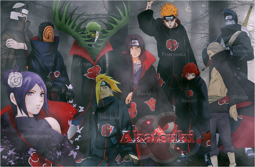 Coloriage De L Akatsuki Les Membres De L Akatsuki Wallpapers D Animes Et De Mangas