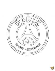 Coloriage De L équipe De Paris Psg Logo Tricot