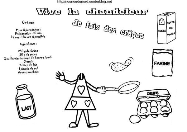 Coloriage De La Chandeleur Coloriages Crepes Chandeleur