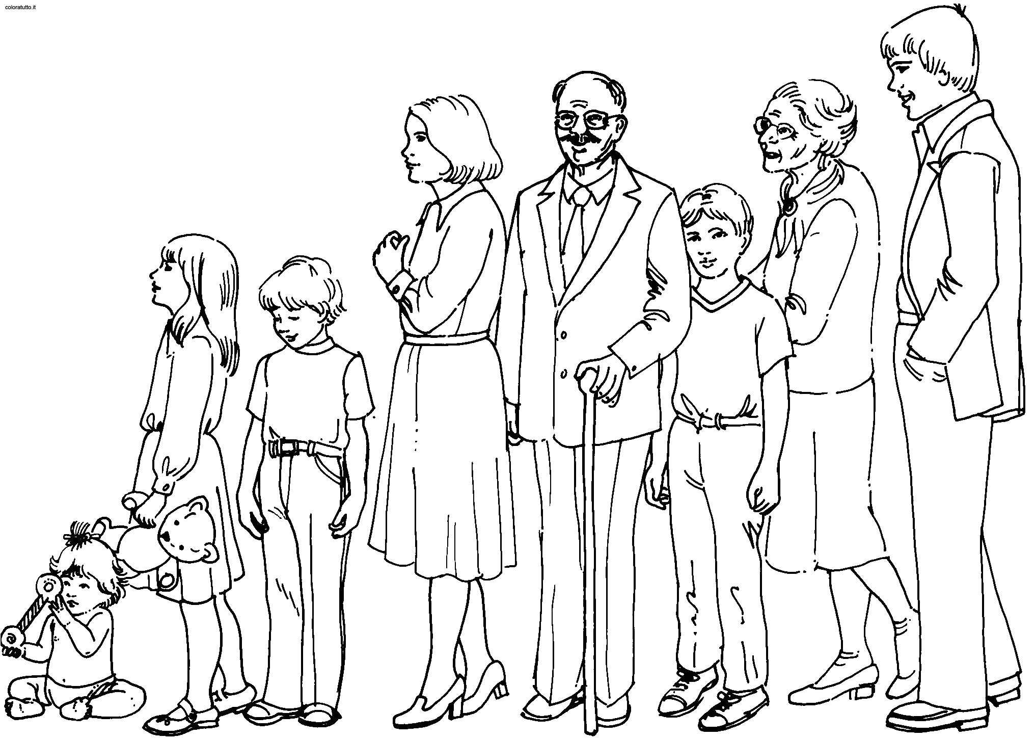 Coloriage De La Famille Famille 34 Personnages – Coloriages à Imprimer Coloriage De La Famille Famille 34 Personnages – Coloriages à Imprimer