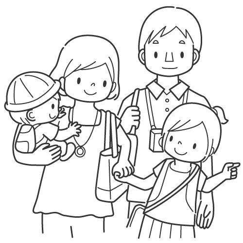 Coloriage De La Famille Happy Family Printable Coloring Pages Bible =