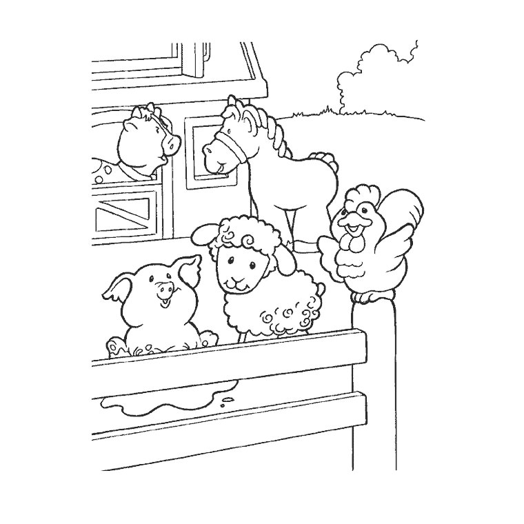 Coloriage De La Ferme A Imprimer Gratuit Coloriage Ferme Color