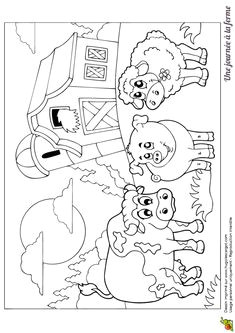 Coloriage De La Ferme A Imprimer Gratuit Les 274 Meilleures Images De Coloriages Animaux De La Ferme