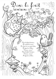 Coloriage De La foret 7 Meilleures Images Du Tableau Dans La foret Lointaine