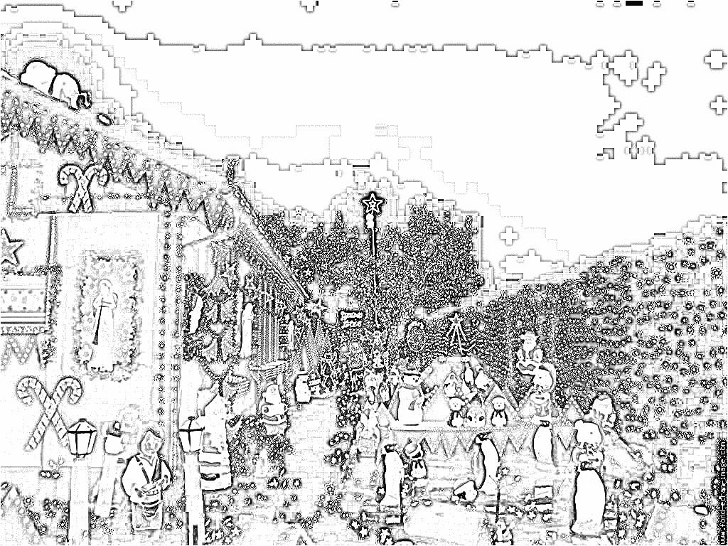 Coloriage De La Maison Du Pere Noel Coloriage Maison Du Pere Noel 1 à Imprimer Pour Les