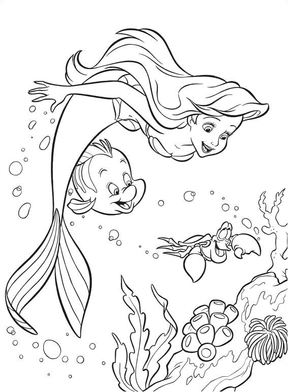 Coloriage De La Petite Sirene Coloriage204 Coloriage Ariel La Petite Sirène