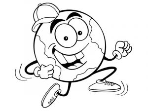 Coloriage De La Planète Terre Coloriages Planète à Imprimer Gratuitement