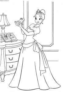 Coloriage De La Princesse Dibujos Sin Colorear Dibujos De Tiana Tiana Y El Sapo