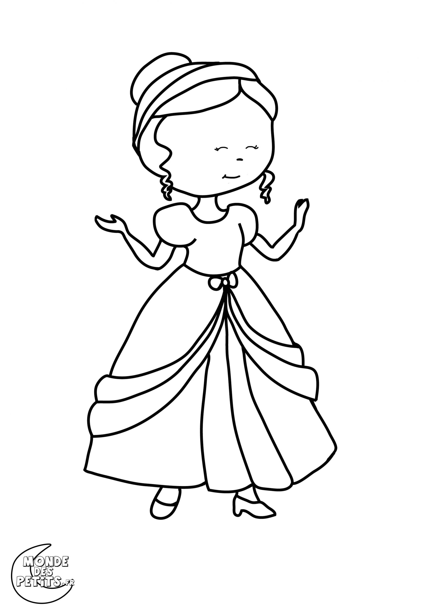Coloriage De La Princesse Princesse 5 Coloriage Princesses Coloriages Pour Enfants