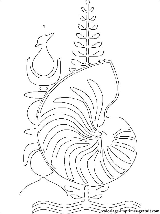 Coloriage De La Schtroumpfette Dessin Armoiries De La Nouvelle Calédonie à Colorier