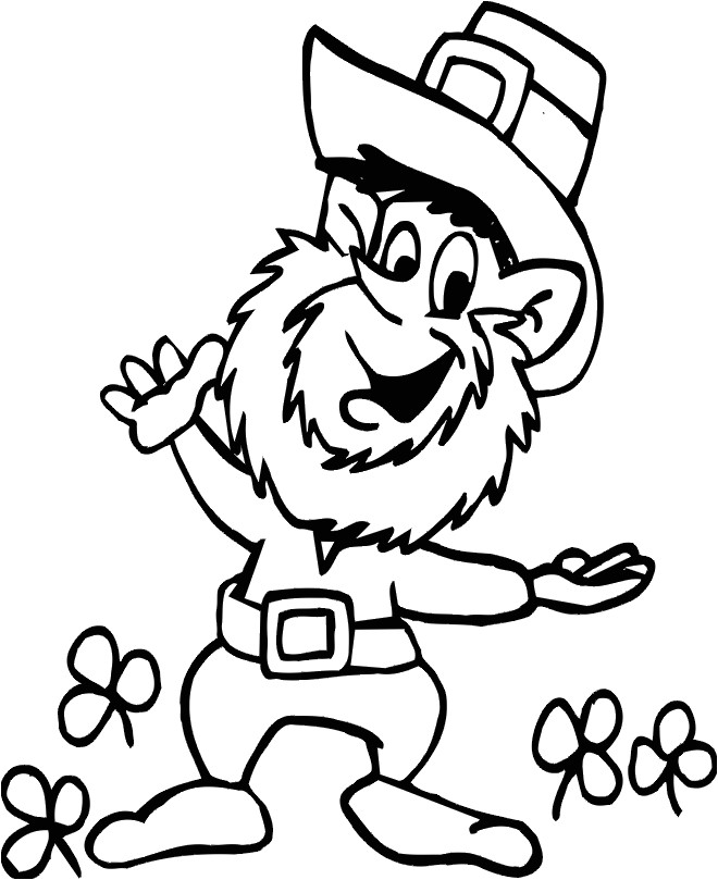 Coloriage De La St Patrick Imprime Le Dessin à Colorier De La St Patrick